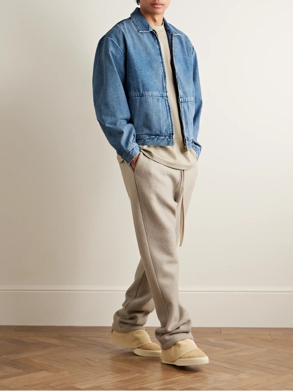Fear of God Blue Denim Bomber Jacket(NWOT)